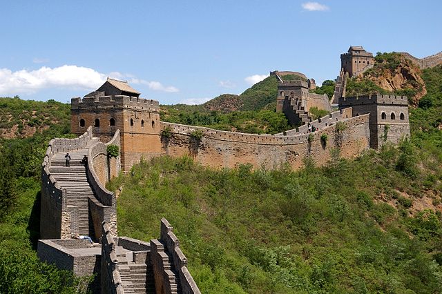 Große Mauer in China in der Nähe von Jinshanling